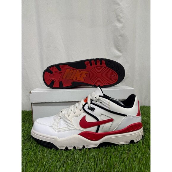 Nike Air Force III 3 Low 313640 100 men’s size 11 red white‎ fire rare main image 9